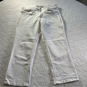 Falls creek white denim capris jeans